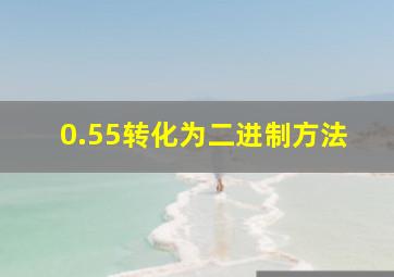 0.55转化为二进制方法