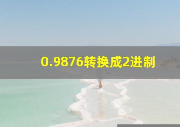 0.9876转换成2进制