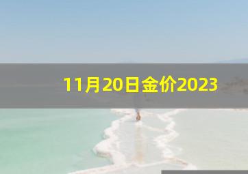 11月20日金价2023