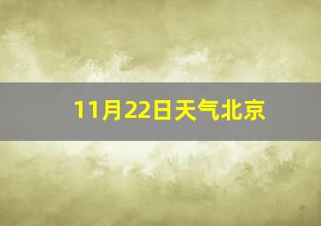 11月22日天气北京