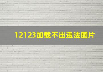 12123加载不出违法图片