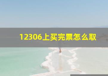 12306上买完票怎么取