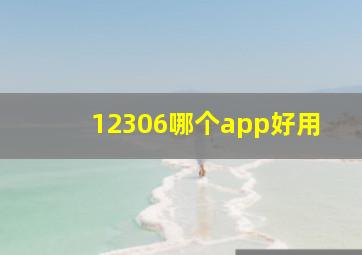 12306哪个app好用