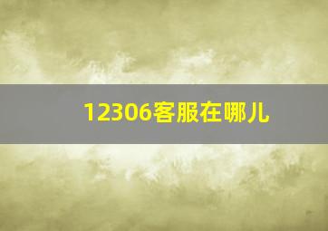 12306客服在哪儿