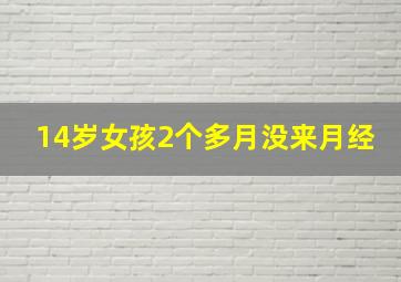 14岁女孩2个多月没来月经