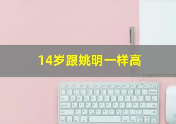 14岁跟姚明一样高