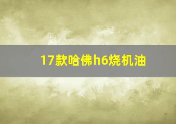 17款哈佛h6烧机油