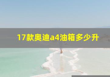 17款奥迪a4油箱多少升