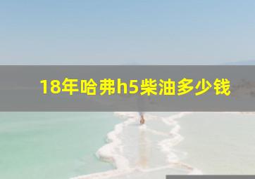 18年哈弗h5柴油多少钱