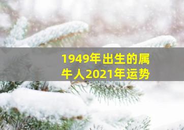 1949年出生的属牛人2021年运势