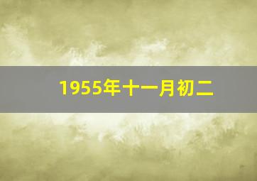 1955年十一月初二