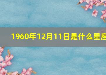 1960年12月11日是什么星座