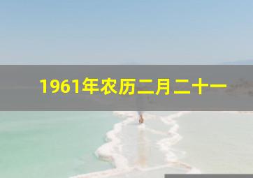 1961年农历二月二十一