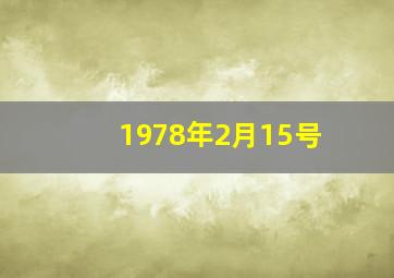 1978年2月15号