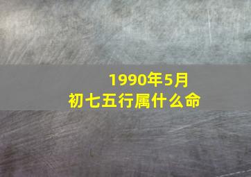 1990年5月初七五行属什么命