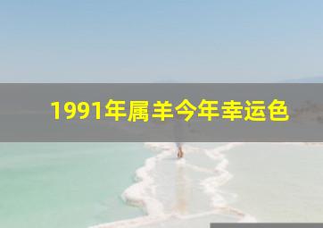 1991年属羊今年幸运色