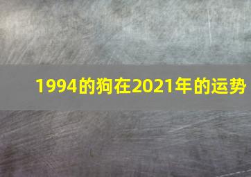 1994的狗在2021年的运势