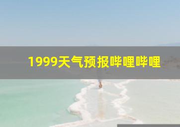 1999天气预报哔哩哔哩