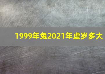 1999年兔2021年虚岁多大