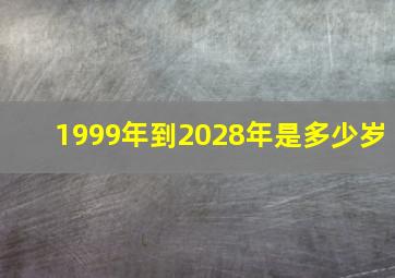 1999年到2028年是多少岁