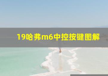 19哈弗m6中控按键图解