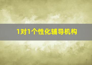 1对1个性化辅导机构