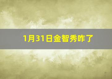 1月31日金智秀咋了