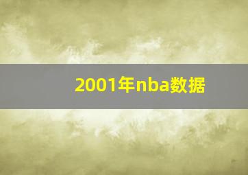 2001年nba数据