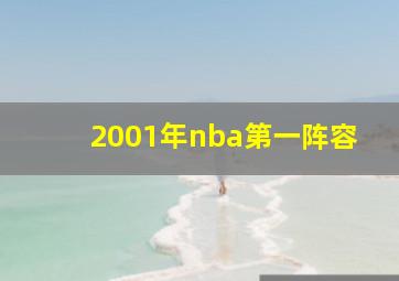 2001年nba第一阵容