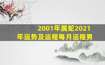 2001年属蛇2021年运势及运程每月运程男