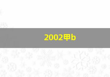 2002甲b