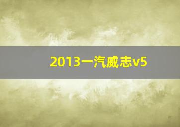 2013一汽威志v5