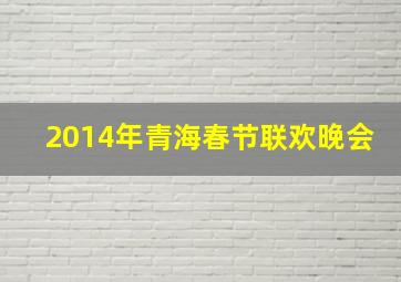 2014年青海春节联欢晚会