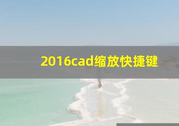 2016cad缩放快捷键