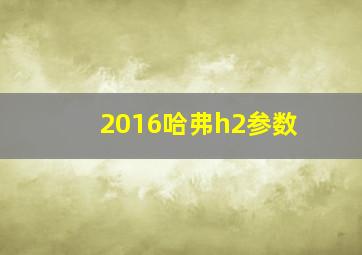 2016哈弗h2参数