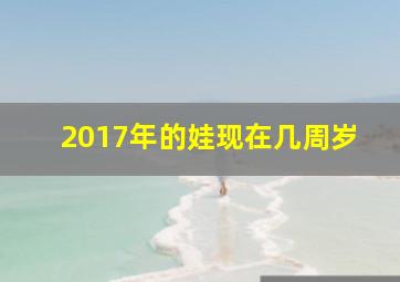 2017年的娃现在几周岁