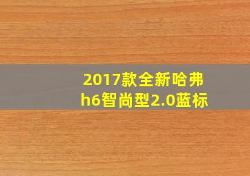 2017款全新哈弗h6智尚型2.0蓝标