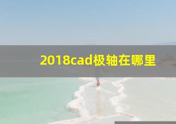 2018cad极轴在哪里