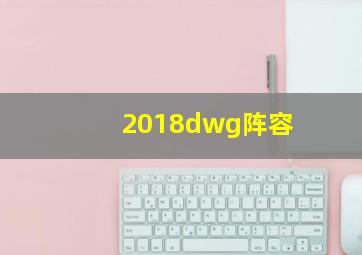 2018dwg阵容