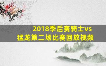 2018季后赛骑士vs猛龙第二场比赛回放视频