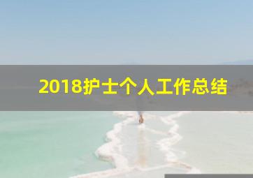 2018护士个人工作总结