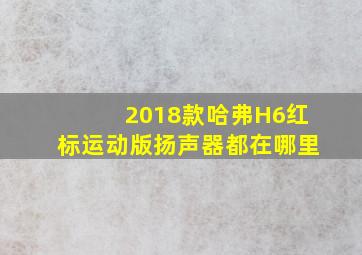 2018款哈弗H6红标运动版扬声器都在哪里