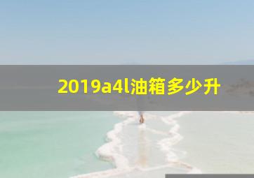 2019a4l油箱多少升