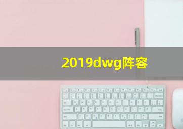 2019dwg阵容