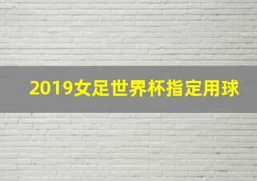 2019女足世界杯指定用球