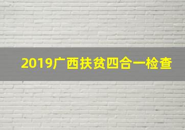 2019广西扶贫四合一检查