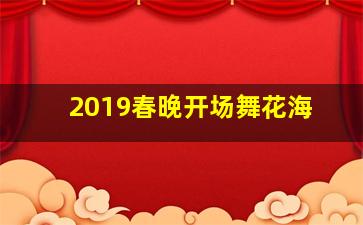 2019春晚开场舞花海