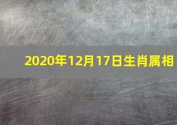 2020年12月17日生肖属相