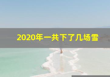 2020年一共下了几场雪