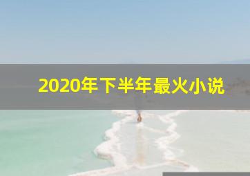 2020年下半年最火小说